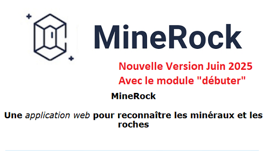 Minerock, une application web pour reconnaître les minéraux et les roches : Nouvelle version qui intègre le module débuter avec une capsule vidéo et une séance d'initiation <a href="/AcAixMarseille/">Acad. Aix-Marseille</a> 
pedagogie.ac-aix-marseille.fr/jcms/c_1122778…