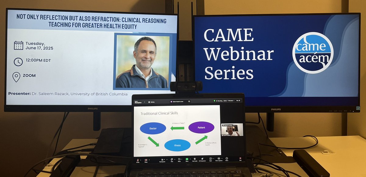 Our EDT webinar delivery with Dr. Saleem Razack from the University of British Columbia is underway! If you were unable to join us for this session, it will be delivered live again at 12:00pm PDT. You can register online via the following link! #MedEd

came-acem.ca/professional-d…