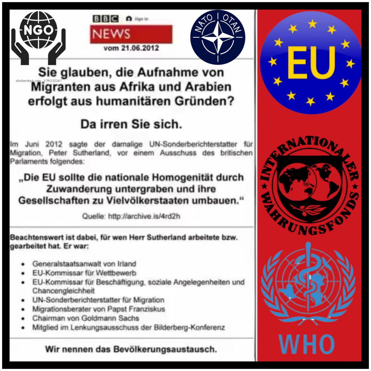 GEMSTON6's tweet photo. @zeitonline Kein Wunder, wer will diese kranke Berichterstattung noch sehen in #Deutschland? #Medien #Teufel #WEFTerror #EU #Migration
Nach der Wende werden ALLE #Medien geschlossen u ALLE entlassen, nie wieder dürfen diese Leute Berichte erstellen. WEF-Terrorismus bekommt die Höchststrafe. https://t.co/QiKNaUF1CX