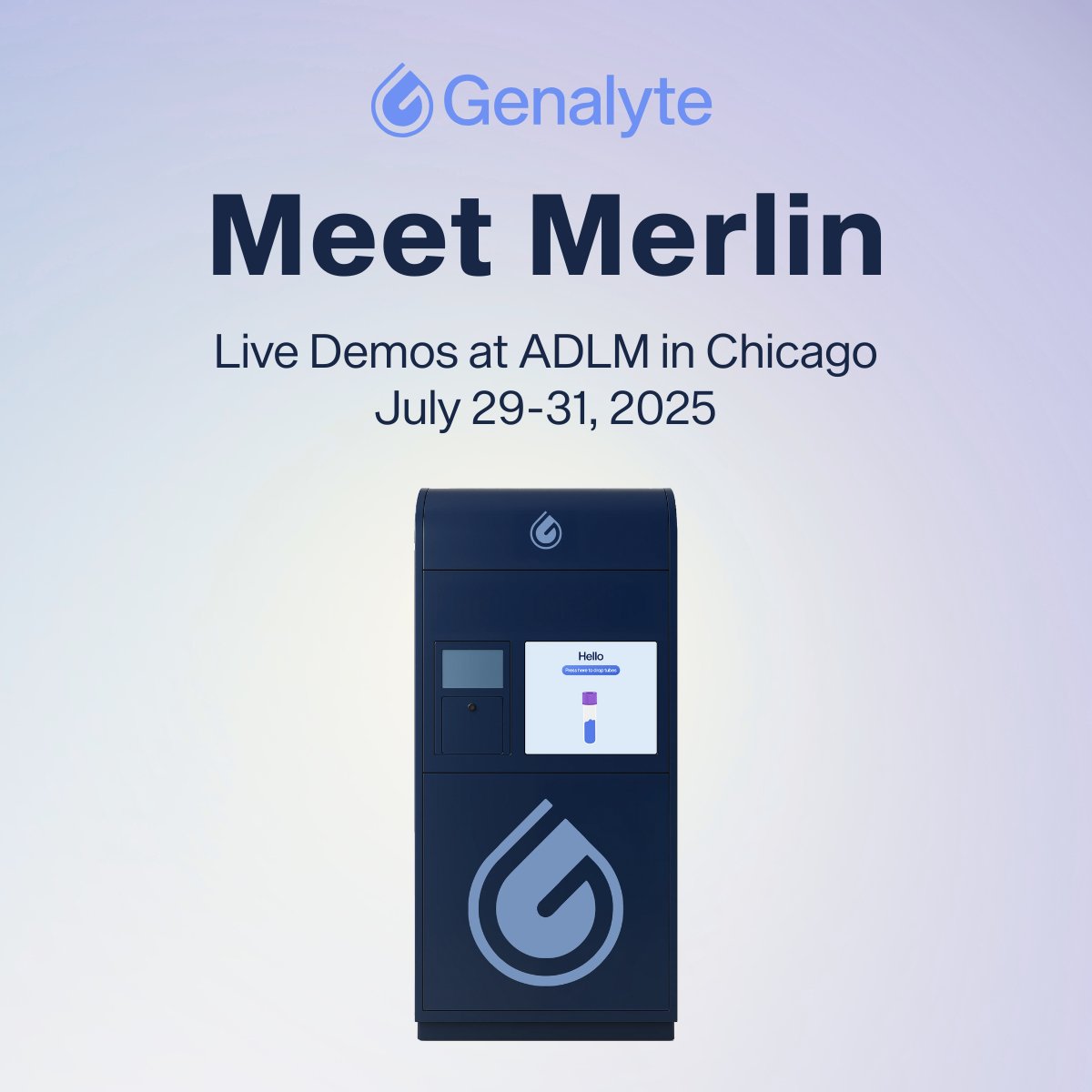 We’re heading to #ADLM2025 in Chicago! Visit us at Booth #3852 for live demos of our Merlin system throughout the week, and catch our two poster presentations on Tuesday, July 29. See how we’re transforming lab testing with real-time diagnostics. #POCT #LabTech