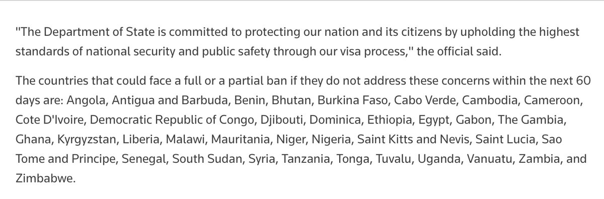 “Trump administration weighs adding 36 countries to travel ban, memo says.” 
Bhutan and Cambodia are on the list? 
I’ve been to and love BOTH countries! The people were some of the kindest people I’ve met while traveling! 
Why do I get the feeling this is about something else?