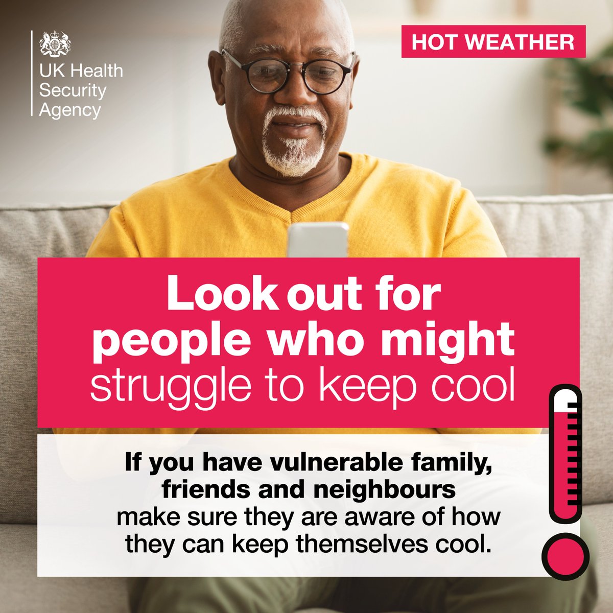 A yellow health heat alert has been issued for London from midday Wed 18 to Sun 22 June 🌡️🥵

⚠️Keep a close eye on older people, young children, and people with long term health conditions as they are at greater risk.

Advice on coping with hot weather👉 ow.ly/wVlG50WaUWX