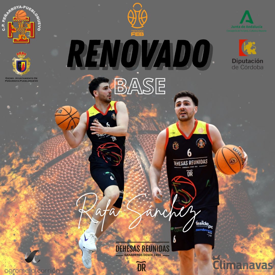 🏀🔥 ¡Capitán renovado!
Nos complace anunciar que Rafa Sánchez seguirá liderando a nuestro equipo.
Base, cerebro del juego y un francotirador desde la línea de 3… ¡el #CapitánTriple continúa!

🔁 Más dirección.
🎯 Más triples.
💪 Más corazón.

¡Vamos por más juntos, capitán! 🚀