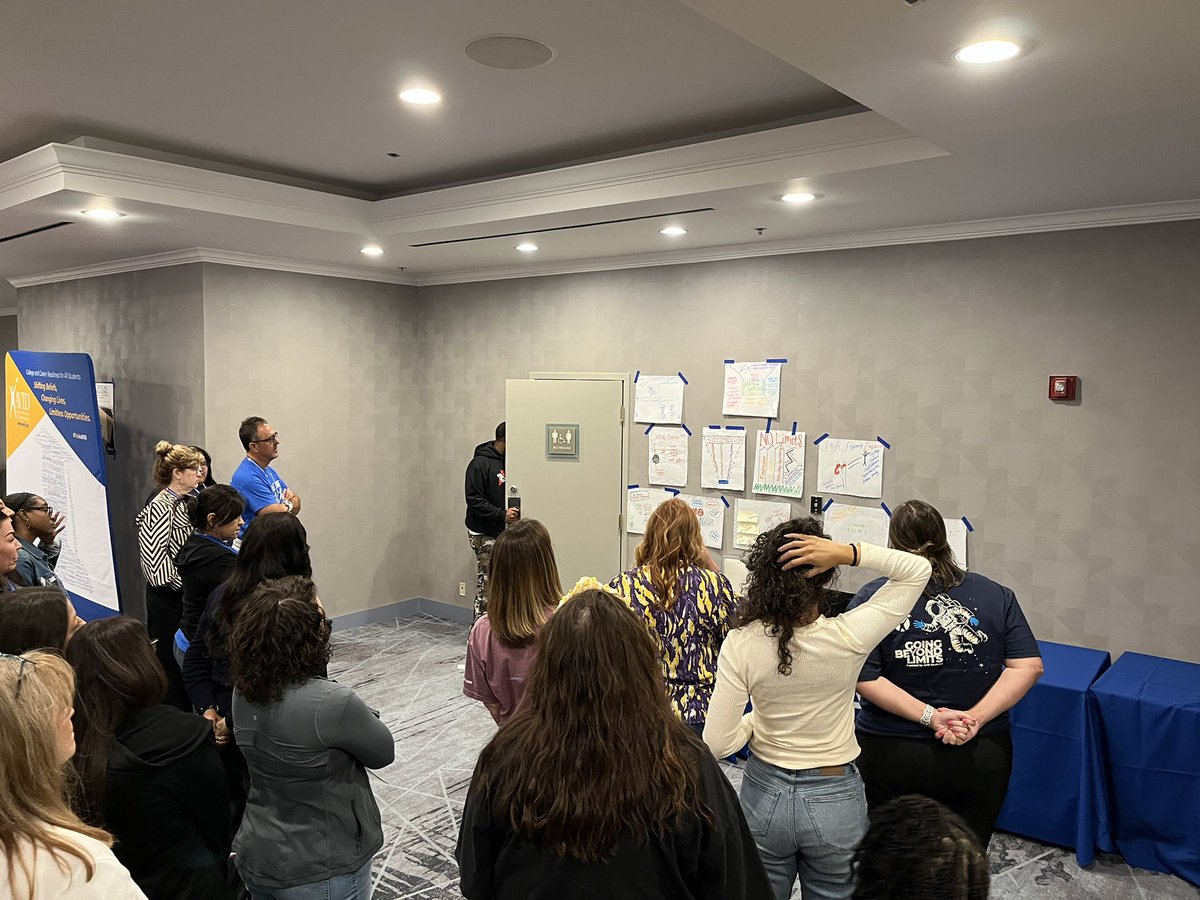Educators engaging in creating one-pagers to demonstrate their understand and passion for breaking down barriers for all students. #avidsi2025 <a href="/AVID4College/">AVID</a> #EnhancingSchoolCommunityForCCR