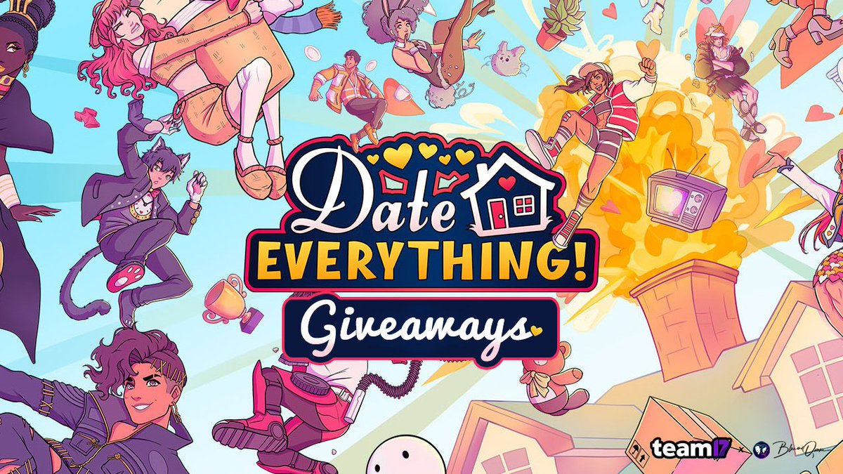 💕 10x Date Everything Game Key #Giveaways 💕

Happy launch day <a href="/DateEverything/">Date Everything!</a> 🎉 To celebrate their launch we're teaming up with <a href="/Team17/">Team17</a> to giveaway 10x game keys of Date Everything, the fun sandbox dating sim with 100 characters!!

📢 Enter at blueandqueenie.com/giveaways #ad
