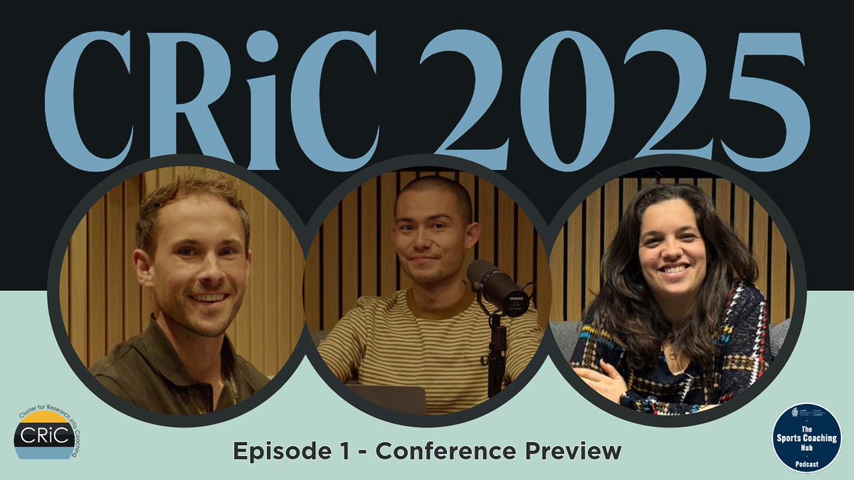 Cardiff Met University Sports Coaching Hub (@thecoaching_hub) on Twitter photo Season 6 is here — and we’re back on the road! 🚌🎙️
We’ve teamed up with <a href="/CRiC_SCR/">Cluster for Research into Coaching (CRiC)</a> to record special episodes at the upcoming conference.
🎧 Catch our preview chat with <a href="/SofiaSantosSC/">Sofia Santos</a> & <a href="/CharlieCorsby/">Charlie Corsby</a> from <a href="/cardiffmet/">Cardiff Metropolitan University</a> — don’t miss it! 👀 Season 6 is here — and we’re back on the road! 🚌🎙️
We’ve teamed up with <a href="/CRiC_SCR/">Cluster for Research into Coaching (CRiC)</a> to record special episodes at the upcoming conference.
🎧 Catch our preview chat with <a href="/SofiaSantosSC/">Sofia Santos</a> & <a href="/CharlieCorsby/">Charlie Corsby</a> from <a href="/cardiffmet/">Cardiff Metropolitan University</a> — don’t miss it! 👀