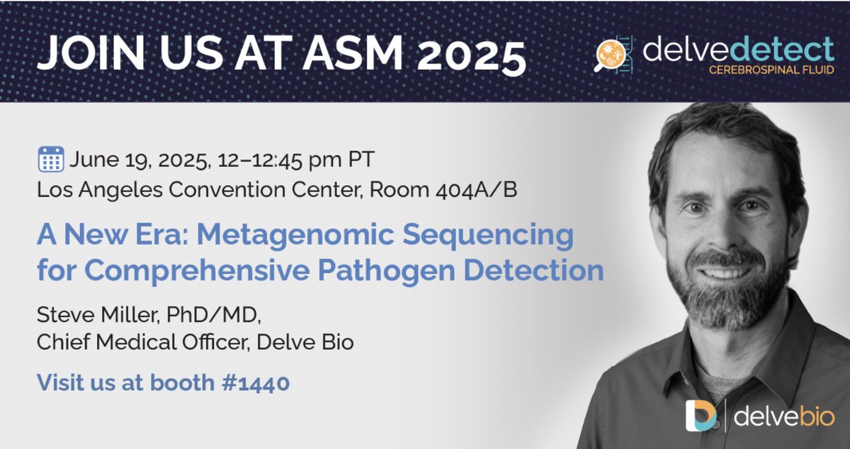 Heading to #ASMicrobe? Get a jump-start on the conference at our session on how mNGS is transforming infectious disease diagnostics on June 19. Find out more here: bit.ly/delveworkshop

#ASMicrobe
