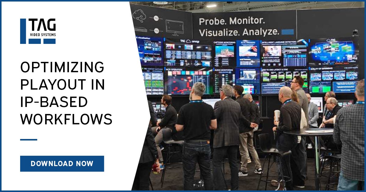 Optimizing playout in IP-based environments isn’t just about making the shift to software. 
Download our guide to see how you can simplify complexity, protect signal integrity, and future-proof your playout operations: tagvs.com/guides-and-whi…

#Playout #IPvideo #Monitoring