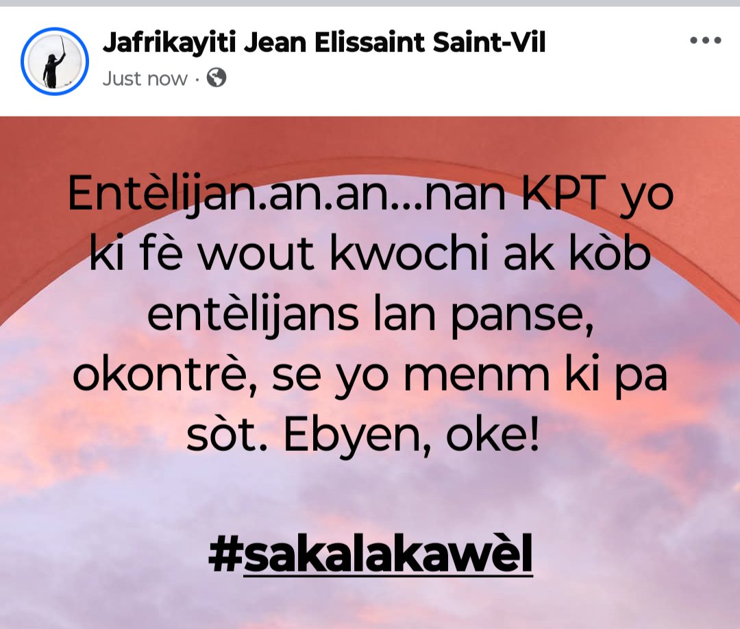 Jafrikayiti (@jafrikayiti) on Twitter photo kòb entèlijans anba zago nèg ak nègès sòt <a href="/SolQuebecHaiti/">Solidarité Québec-Haïti</a> <a href="/ErityeDesalin/">Eritye Papa Desalin</a> <a href="/manzechou/">Manzè CHOUBLAK</a> <a href="/Ayibopost/">AyiboPost</a> <a href="/AlterPresse/">AlterPresse</a> <a href="/FlanboV/">Flanbo verite</a> y ap fè nou wè tout koulè paske nou fout neglijan depase limit <a href="/JeanJacquesDes7/">Jean Jacques Dessalines 🇭🇹🇵🇸🇳🇪🇲🇱🇧🇫🇨🇺</a> <a href="/EtantDupain/">ED</a> <a href="/EDanticat/">Edwidge Danticat</a> <a href="/Ezilidanto/">Èzili Dantò</a> <a href="/GibszZZz/">Gilbert Mirambeau Jr🇭🇹 #PwosèPetrocaribeA</a> <a href="/Laurejen/">Jennie-Laure Sully</a> <a href="/Ayitipaobeyi/">Ayiti Senbòl Rezistans 🇭🇹</a> <a href="/rezo_nodwes/">RezoNòdwès</a> kòb entèlijans anba zago nèg ak nègès sòt <a href="/SolQuebecHaiti/">Solidarité Québec-Haïti</a> <a href="/ErityeDesalin/">Eritye Papa Desalin</a> <a href="/manzechou/">Manzè CHOUBLAK</a> <a href="/Ayibopost/">AyiboPost</a> <a href="/AlterPresse/">AlterPresse</a> <a href="/FlanboV/">Flanbo verite</a> y ap fè nou wè tout koulè paske nou fout neglijan depase limit <a href="/JeanJacquesDes7/">Jean Jacques Dessalines 🇭🇹🇵🇸🇳🇪🇲🇱🇧🇫🇨🇺</a> <a href="/EtantDupain/">ED</a> <a href="/EDanticat/">Edwidge Danticat</a> <a href="/Ezilidanto/">Èzili Dantò</a> <a href="/GibszZZz/">Gilbert Mirambeau Jr🇭🇹 #PwosèPetrocaribeA</a> <a href="/Laurejen/">Jennie-Laure Sully</a> <a href="/Ayitipaobeyi/">Ayiti Senbòl Rezistans 🇭🇹</a> <a href="/rezo_nodwes/">RezoNòdwès</a>