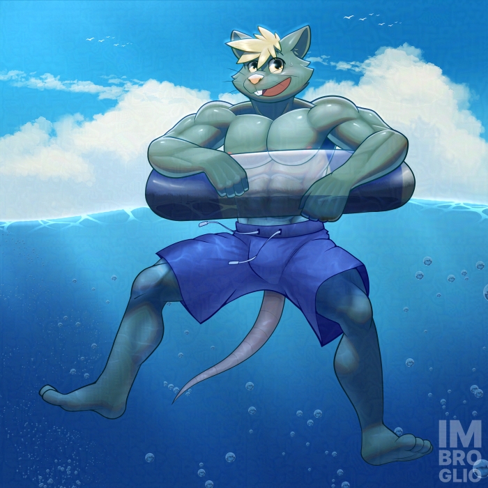 My rat boy Stilton in summer fun ^^