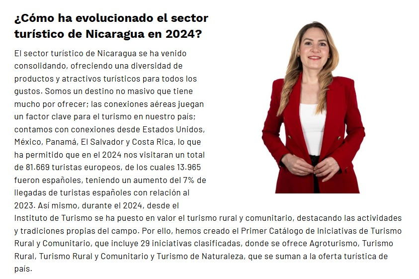 Lea la entrevista de <a href="/fitur_madrid/">FITUR</a>  a Mara Stotti, codirectora de Intur, sobre la proyección de #Nicaragua  en 2026 y su apuesta por una oferta integral y alianzas estratégicas 👇🇳🇮

🔗ifema.es/fitur/noticias…