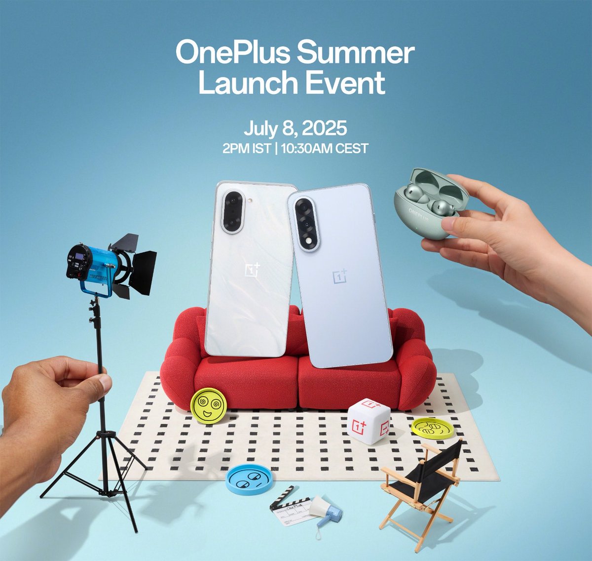 socialxpose's tweet image. #OnePlus is set to launch the Nord 5, Nord CE 5, and Buds 4 in India on July 8, 2025 2PM IST !!

#OnePlusSummerLaunchEvent #OnePlusNord5 #OnePlusNordCE5 #OnePlusBuds4