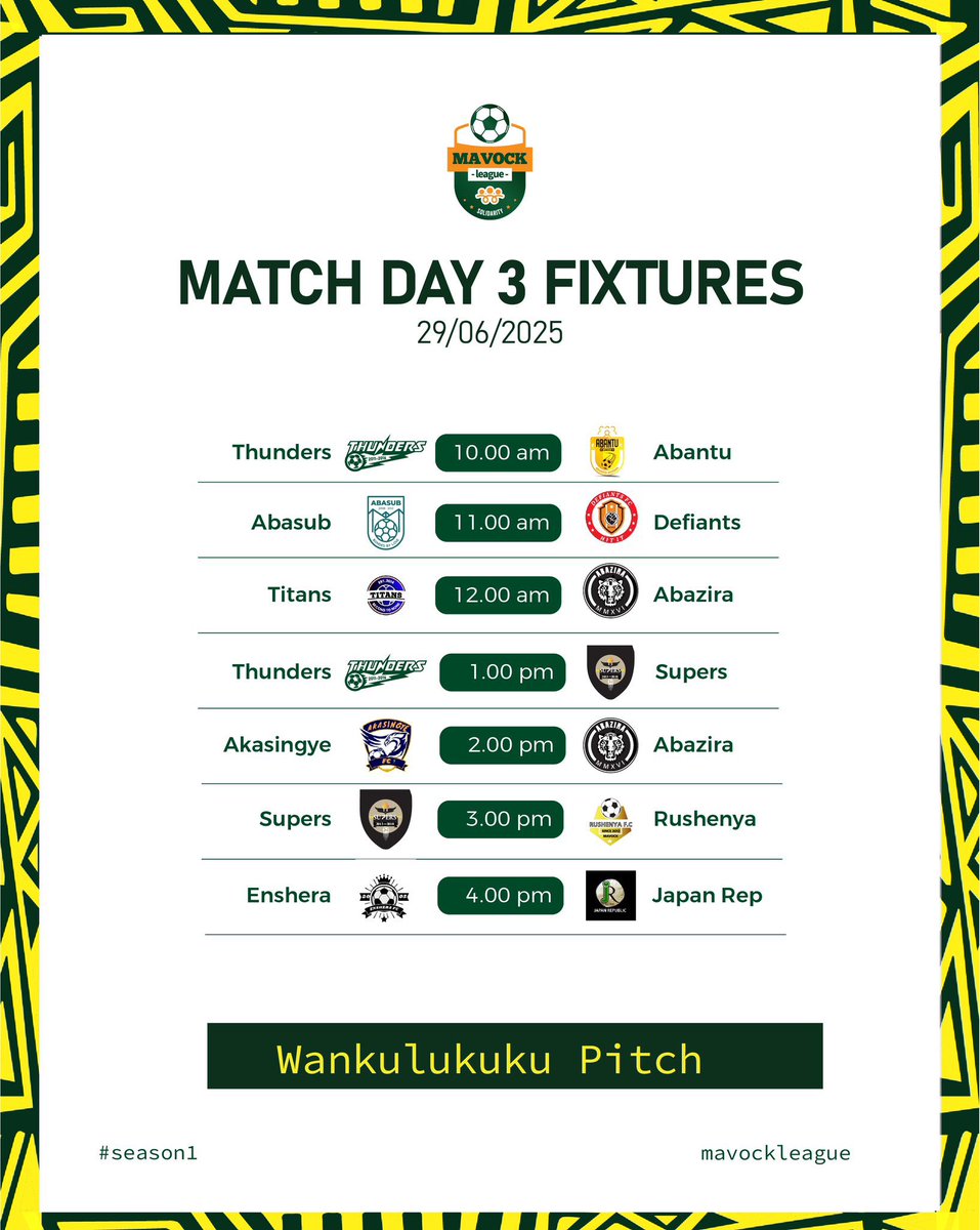 AkasingyeFC's tweet image. Finally the fixtures weโve all been waiting for
#season1
#ML