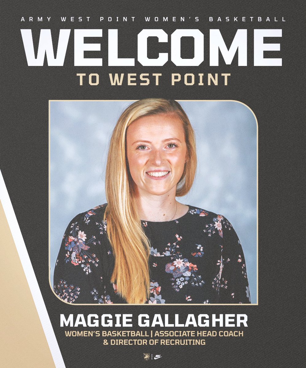 Army Women's Basketball (@armywp_wbb) on Twitter photo Welcome to the Banks of the Hudson, Coach Gallagher! π€π
Weβre excited to welcome Maggie Gallagher to the staff as our associate head coach!
Letβs get to work, <a href="/CoachMags21/">Maggie Gallagher</a>! π
π goarmywestpoint.com/news/2025/6/17β¦
#GoArmy Welcome to the Banks of the Hudson, Coach Gallagher! π€π
Weβre excited to welcome Maggie Gallagher to the staff as our associate head coach!
Letβs get to work, <a href="/CoachMags21/">Maggie Gallagher</a>! π
π goarmywestpoint.com/news/2025/6/17β¦
#GoArmy