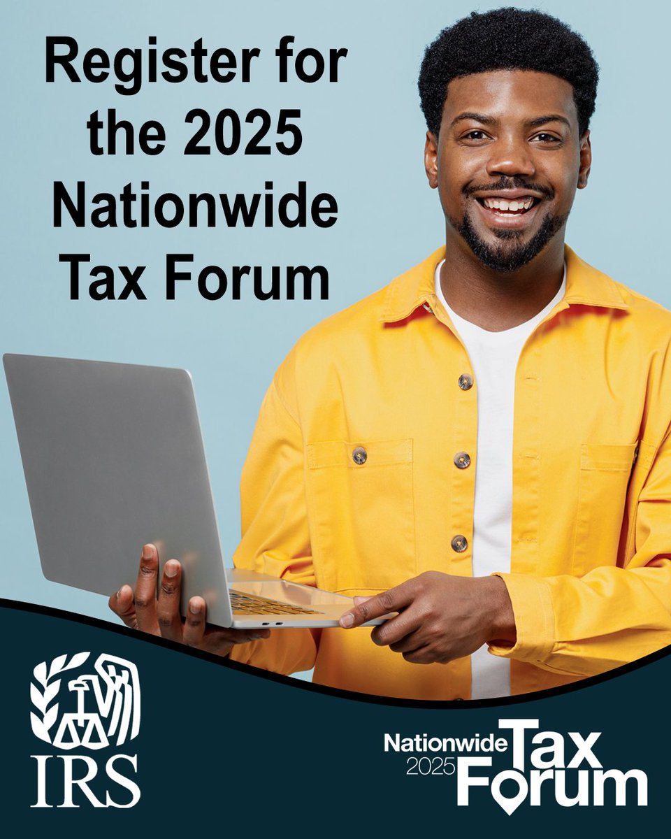 Did you know attendees of the 2025 #IRS Nationwide Tax Forum receive continuing education credits and can network with IRS leaders, colleagues and more? Find out more and register today: ow.ly/lsy650VZwlb