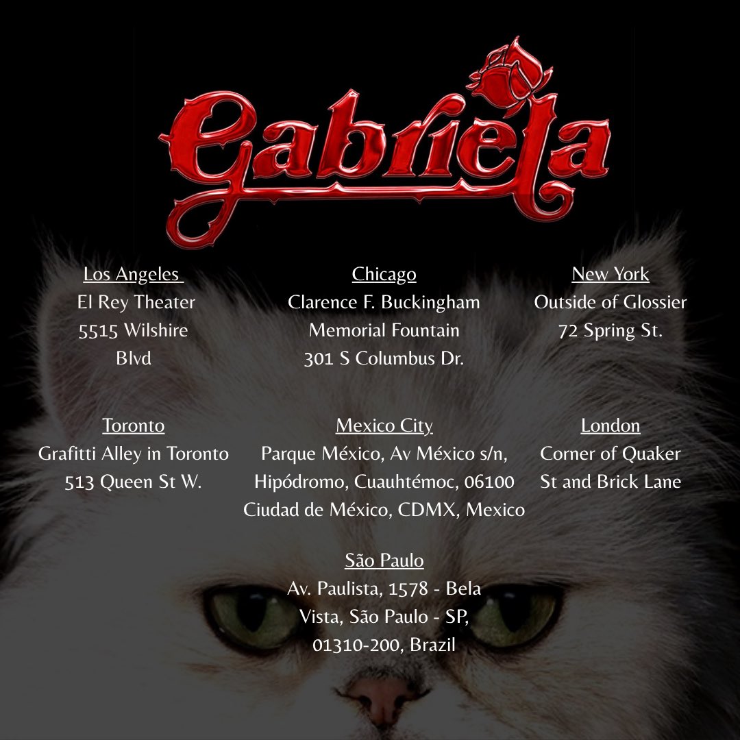 Now's your chance to answer the call…talk soon? 

At each of these locations, a box will be hidden for one lucky person to find. Tag me when you find it. See you soon 🥀