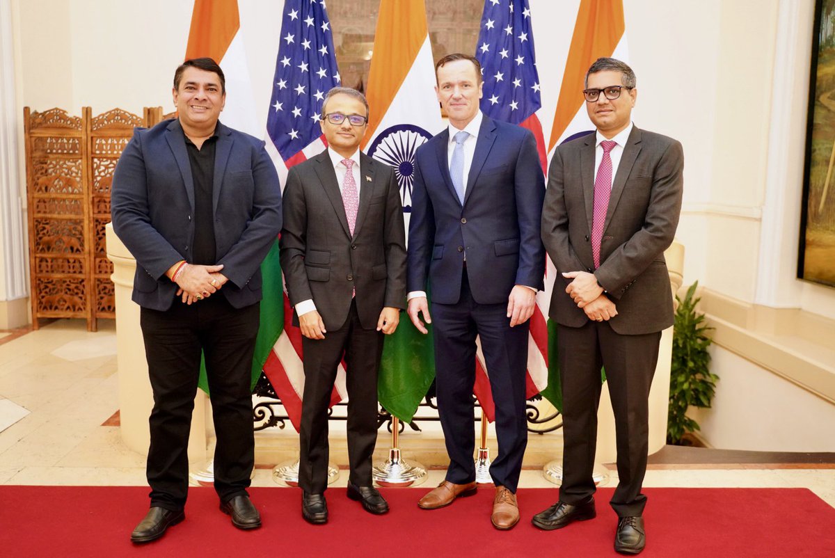 India in New York (@indiainnewyork) on Twitter photo CG <a href="/binaysrikant76/">Binaya Pradhan</a> met Colonel John Spencer <a href="/SpencerGuard/">John Spencer</a>, Head of the Urban Warfare Institute <a href="/urbanwarfareins/">Urban Warfare Institute</a> at West Point ; CG appreciated his objective analysis of #OperationSindoor and his admiration of India’s indigenous defense technologies <a href="/DRDO_India/">DRDO</a>
<a href="/MEAIndia/">Randhir Jaiswal</a> CG <a href="/binaysrikant76/">Binaya Pradhan</a> met Colonel John Spencer <a href="/SpencerGuard/">John Spencer</a>, Head of the Urban Warfare Institute <a href="/urbanwarfareins/">Urban Warfare Institute</a> at West Point ; CG appreciated his objective analysis of #OperationSindoor and his admiration of India’s indigenous defense technologies <a href="/DRDO_India/">DRDO</a>
<a href="/MEAIndia/">Randhir Jaiswal</a>