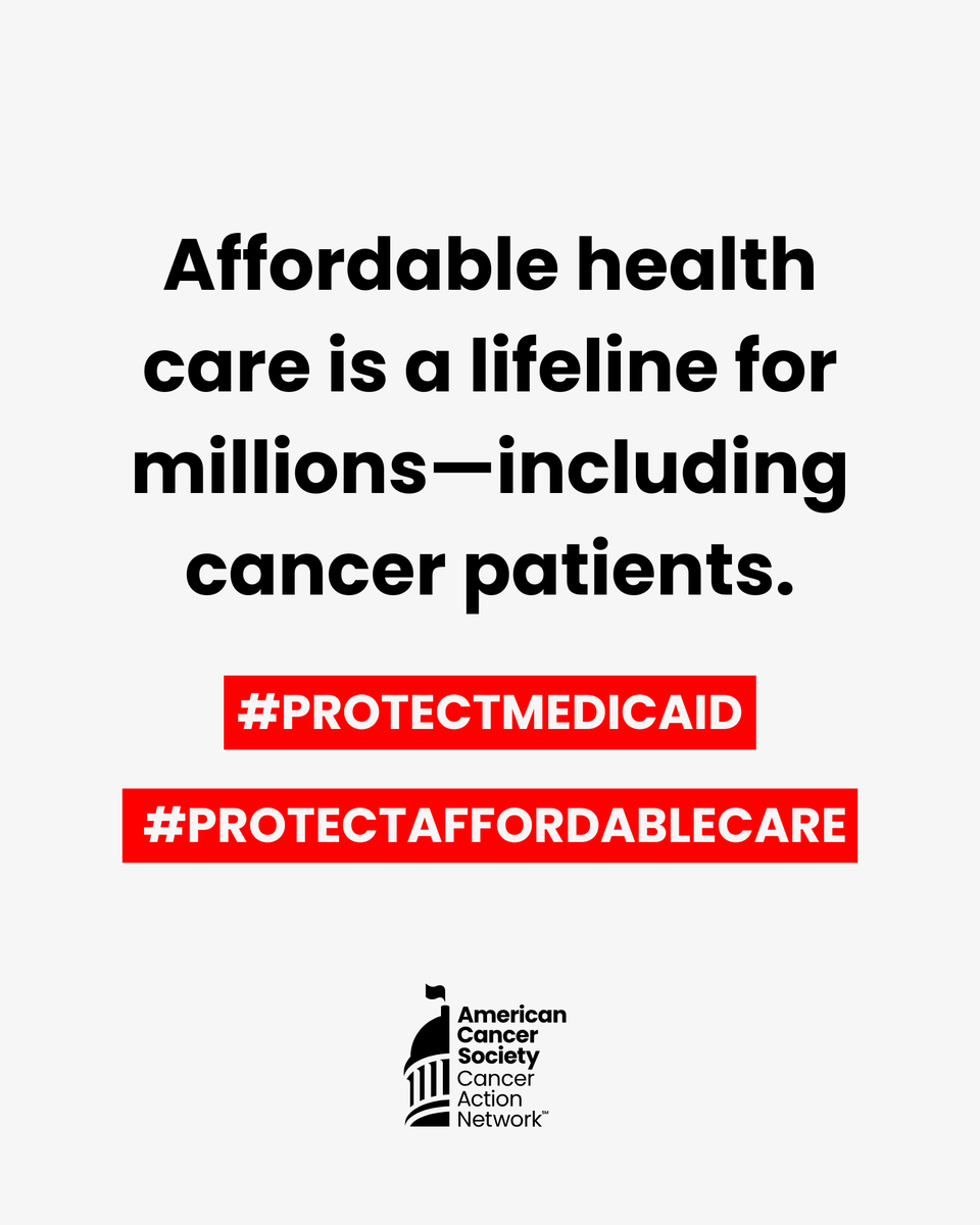 ACSCANCA's tweet image. Cancer patients and their families need access to quality, affordable cancer care to survive.
Any cuts to affordable health care could jeopardize their chances of survival. @SenAlexPadilla , please vote NO. #ProtectAffordableCare #ProtectMedicaid