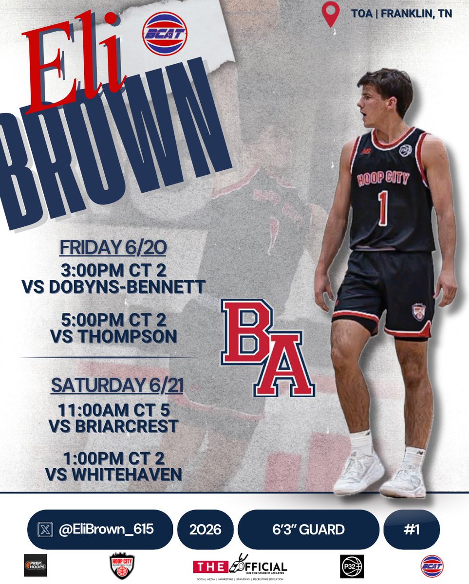 Eli Brown (@elibrown_615) on Twitter photo BCAT Schedule. All games at TOA. <a href="/theBAhoops/">Brentwood Academy Boys Basketball</a> <a href="/PrepHoopsTN/">Prep Hoops Tennessee</a> <a href="/CourtneyHoops90/">Courtney Asher Smith</a> <a href="/BCATHOOPS/">BCAT</a> <a href="/p32league/">P32 League</a> <a href="/615Preps/">615 Preps</a> <a href="/HoopCityBC/">Hoop City Basketball Club</a> BCAT Schedule. All games at TOA. <a href="/theBAhoops/">Brentwood Academy Boys Basketball</a> <a href="/PrepHoopsTN/">Prep Hoops Tennessee</a> <a href="/CourtneyHoops90/">Courtney Asher Smith</a> <a href="/BCATHOOPS/">BCAT</a> <a href="/p32league/">P32 League</a> <a href="/615Preps/">615 Preps</a> <a href="/HoopCityBC/">Hoop City Basketball Club</a>