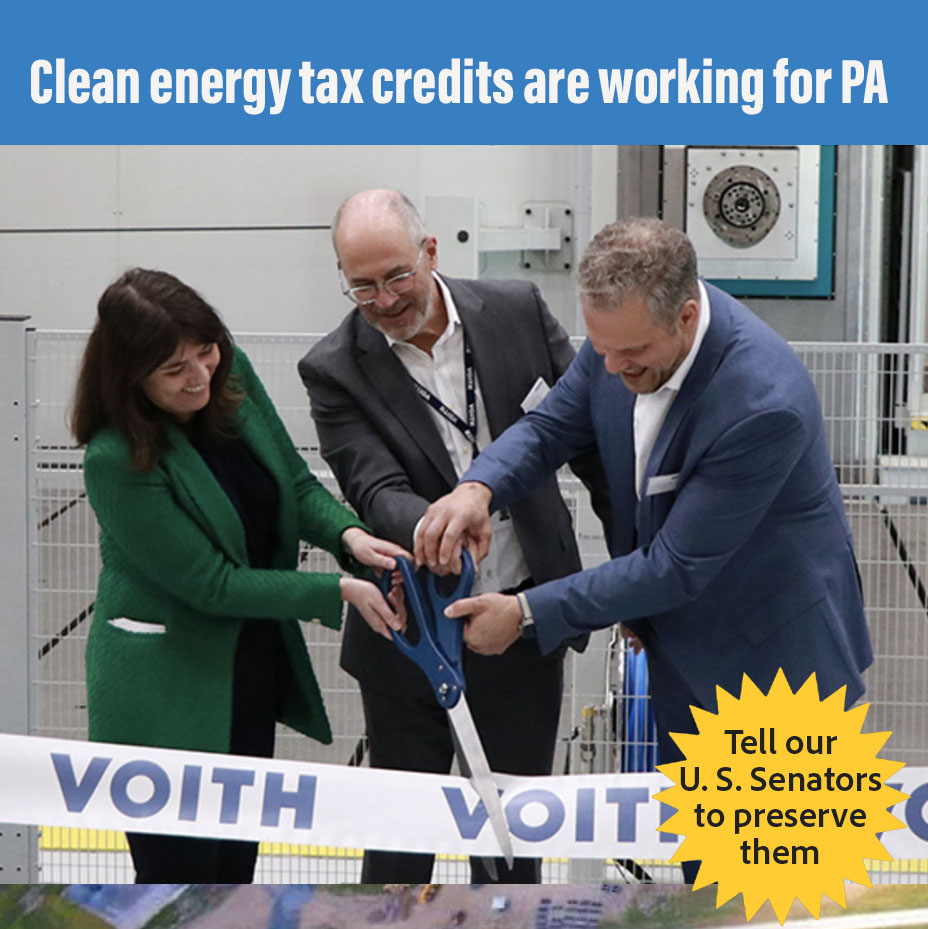 In York, PA, Voith installs $5 million machine for hydropower equipment manufacturing thanks to federal clean energy tax credits! Those credits are on the chopping block. Tell Sens. McCormick and Fetterman to save them!  citizensclimatelobby.org/get-loud-take-… #TalkAboutClimate