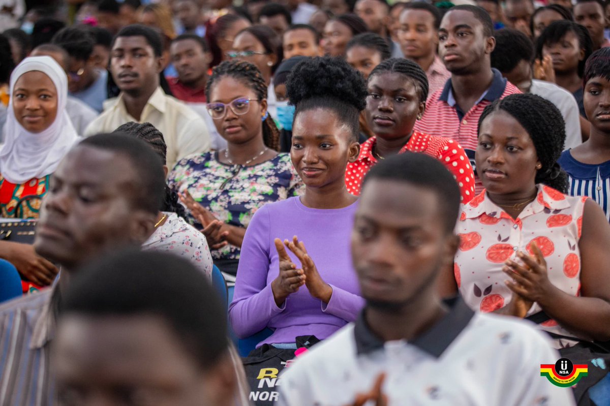 _nsagh's tweet image. KNUST Final-Year Students Urged to Embrace Opportunities Beyond the Formal Sector

The Director-General of the National Service Authority (NSA), Mr. Felix Gyamfi, has charged final-year students of the Kwame Nkrumah University of Science and Technology (KNUST) to reorient their…
