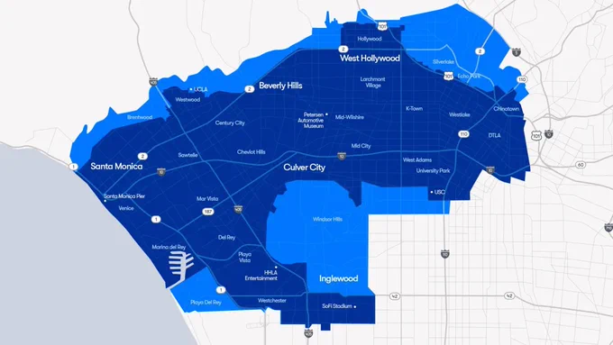 🚨 BREAKING : Waymo espande il servizio di robotaxi: 80 miglia quadrate in più a Los Angeles e nella Bay Area di San Francisco
