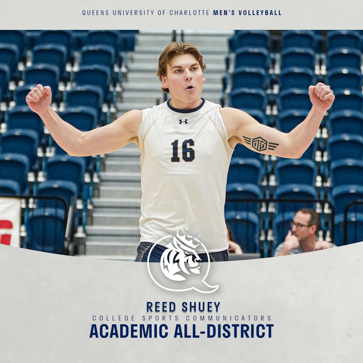 Congrats to Reed &amp; Carson for being named to the CSC Academic All-District At-Large team! 📘

#RoyalsRise | #QUeenCity