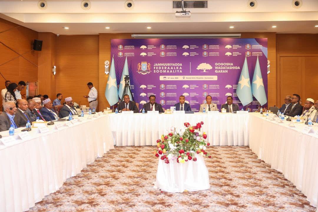 At the National Consultative Forum today,ICRIC Chairman <a href="/AvvBurhanAdan/">Burhan Adan Omar</a> outlined key advancements in the constitutional review process. He highlighted significant progress on Chapters 5-9,the comprehensive public consultations conducted, and the commission's overall achievements.