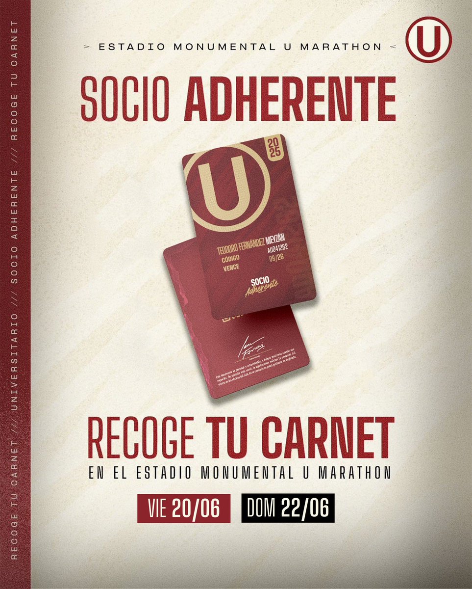 🚨 ¡𝗔𝗧𝗘𝗡𝗖𝗜𝗢́𝗡, 𝗦𝗢𝗖𝗜𝗢!

Esta semana podrás recoger tu carnet de Socio Adherente en nuestro partido ante ADT y en la final del Apertura de la Liga Femenina.

🔗 Completa el formulario, elige la tribuna de tu preferencia y espera nuestra confirmación ▶️