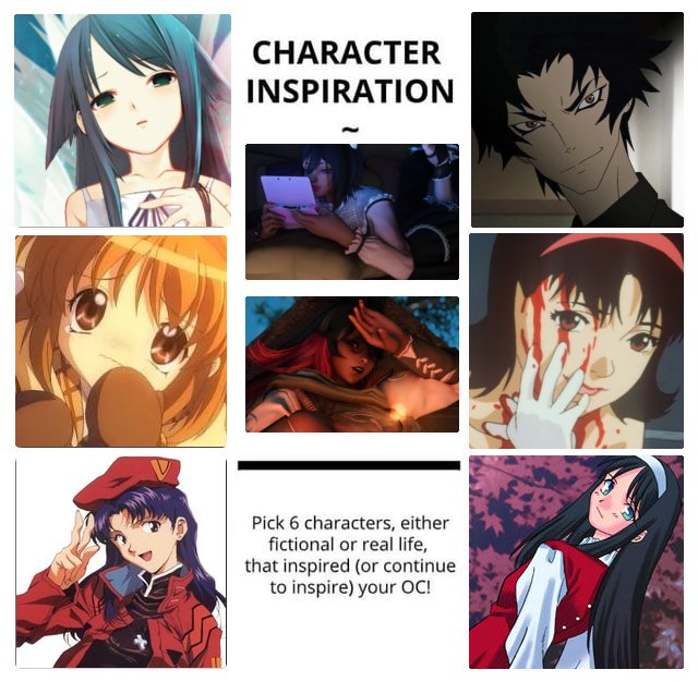 Getting on this trend a little late, but I wanted to put my inspos for my characters.