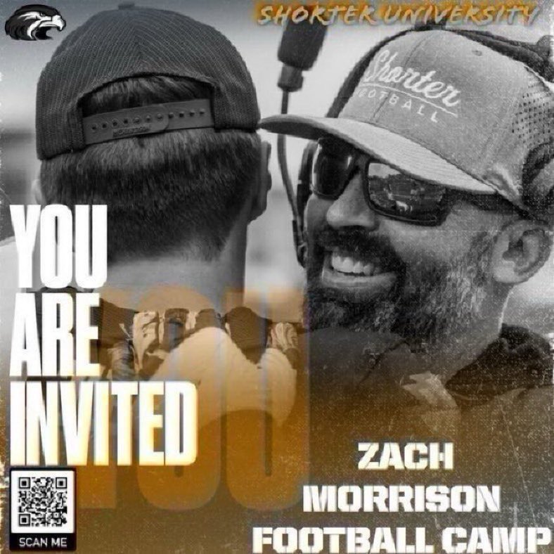 Thank you <a href="/CoachMorrisonSU/">Kasey Morrison</a> for the invite to the <a href="/Shorter_FB/">Shorter Hawks Football</a> camp!

<a href="/HatfieldQuin/">Quin Hatfield</a> <a href="/Yawn76/">Keon Talbert</a> <a href="/OLCoach_Mac/">Zac McIntosh | OL Coach 🏴‍☠️</a> <a href="/Jdjacks45/">Joshua Jackson</a> <a href="/windham_john/">John Windham</a> <a href="/ccesfootball/">Christ Church Football</a> <a href="/PrepRedzoneSC/">Prep Redzone South Carolina</a> <a href="/MovinChains/">Movin’ The Chains</a> <a href="/HighSchoolBlitz/">High School Blitz</a> <a href="/CDearing82/">Chris Dearing</a> <a href="/HaleMcGranahan/">Hale McGranahan</a>
