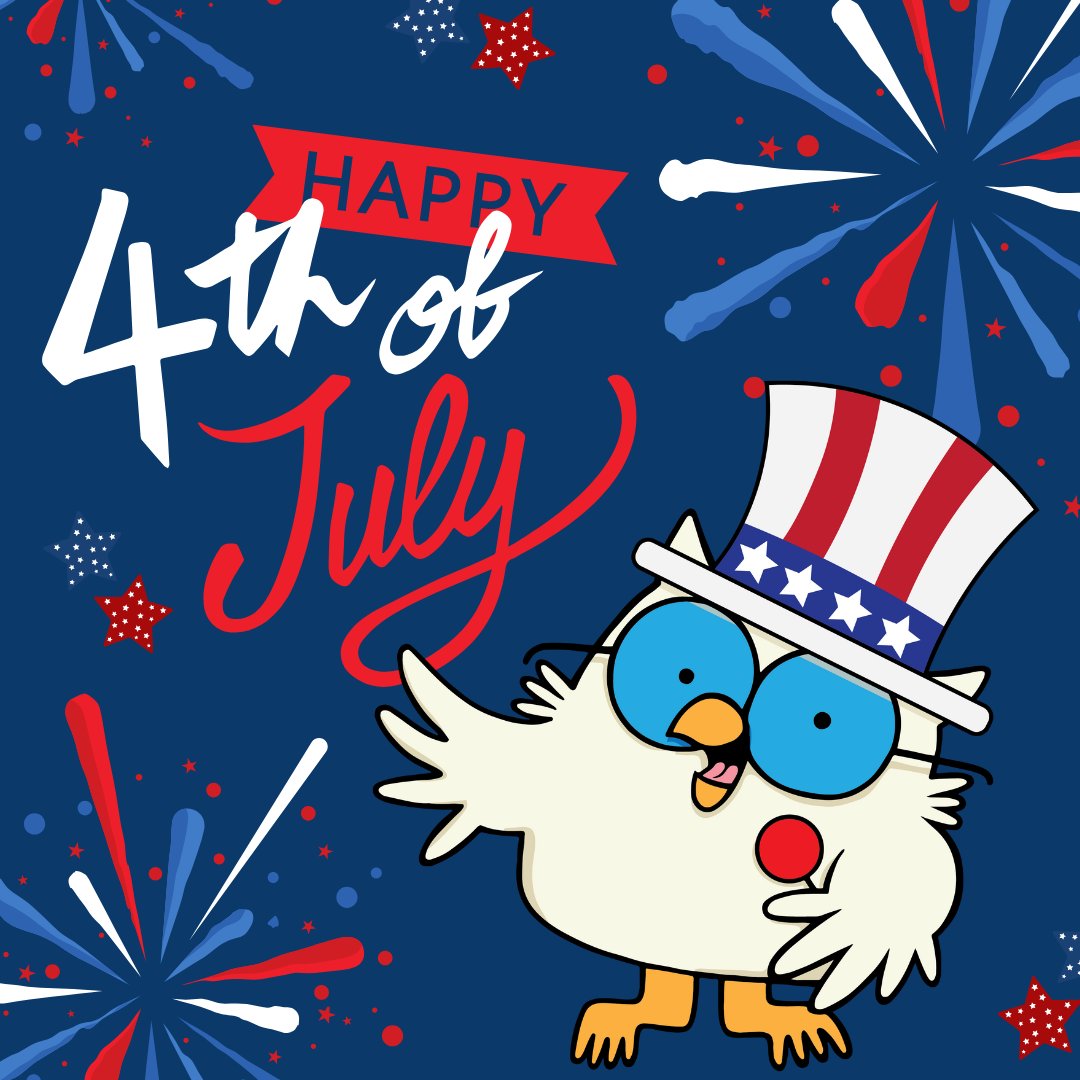 Happy Fourth of July! I hope today is a HOOT! 🎆