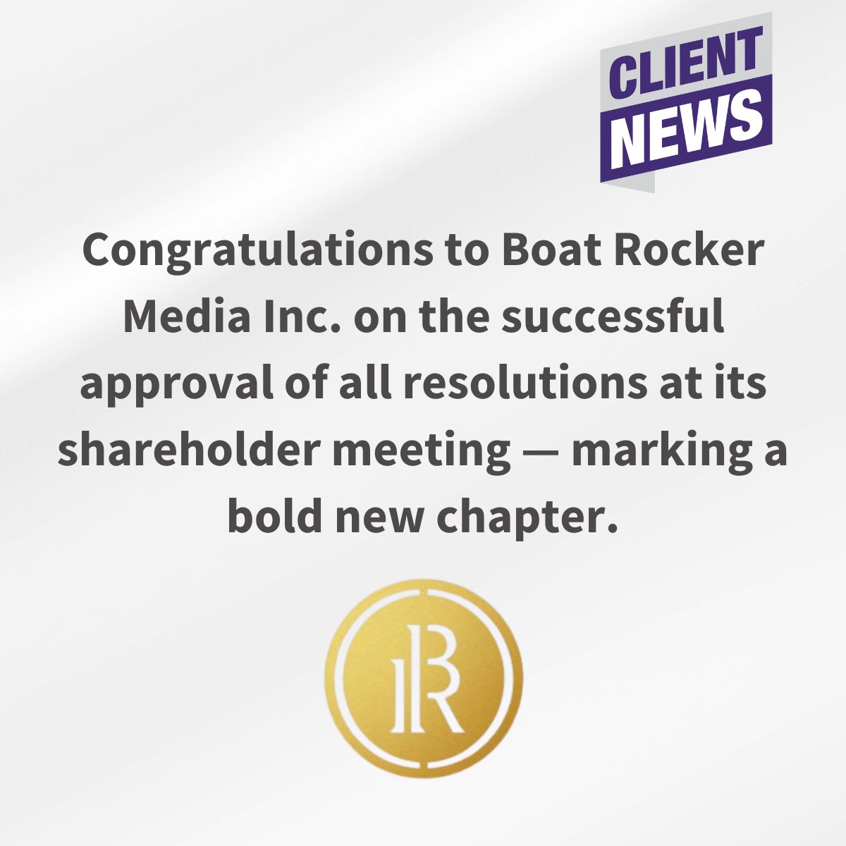 Carsonproxy (@carsonproxy) on Twitter photo Key milestones: Blue Ant Media’s acquisition, Boat Rocker Studios sale, full share reorg & name change, and Fairfax divestitures.
<a href="/carsonproxy/">Carsonproxy</a> proudly advised <a href="/BOATROCKER/">BOAT ROCKER</a> shareholders through this high-stakes transformation. Precision. Alignment. Results.
#CarsonProxy Key milestones: Blue Ant Media’s acquisition, Boat Rocker Studios sale, full share reorg & name change, and Fairfax divestitures.
<a href="/carsonproxy/">Carsonproxy</a> proudly advised <a href="/BOATROCKER/">BOAT ROCKER</a> shareholders through this high-stakes transformation. Precision. Alignment. Results.
#CarsonProxy