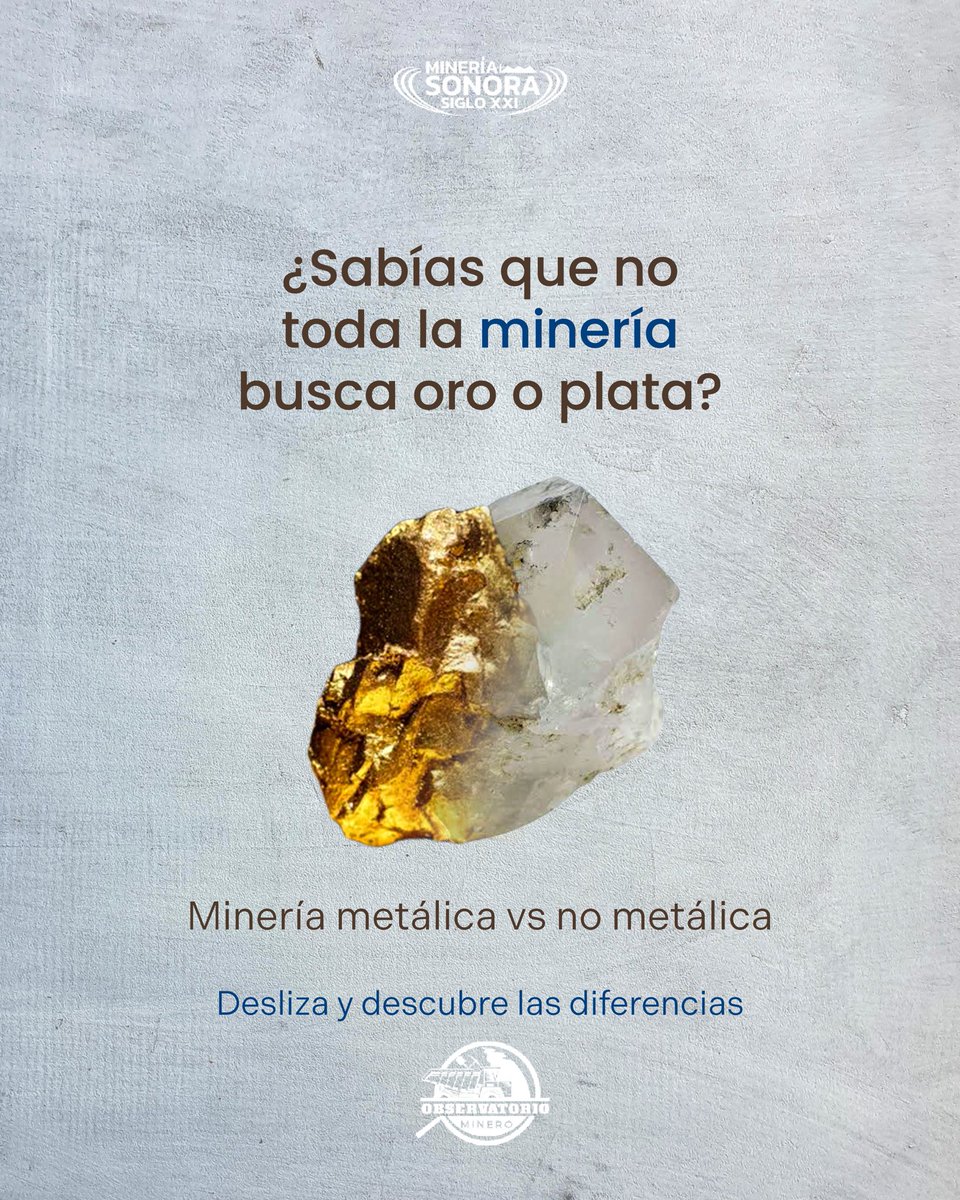 ObsMineroCia's tweet photo. 🔍 ¿Sabías que no toda la minería busca oro o plata?
En México también se extraen minerales como sal, arena, yeso o cal.

👉 Comparte este post y ayúdanos a difundir la minería responsable.

#MineríaResponsable #Mineria https://t.co/E8h43ruzUc