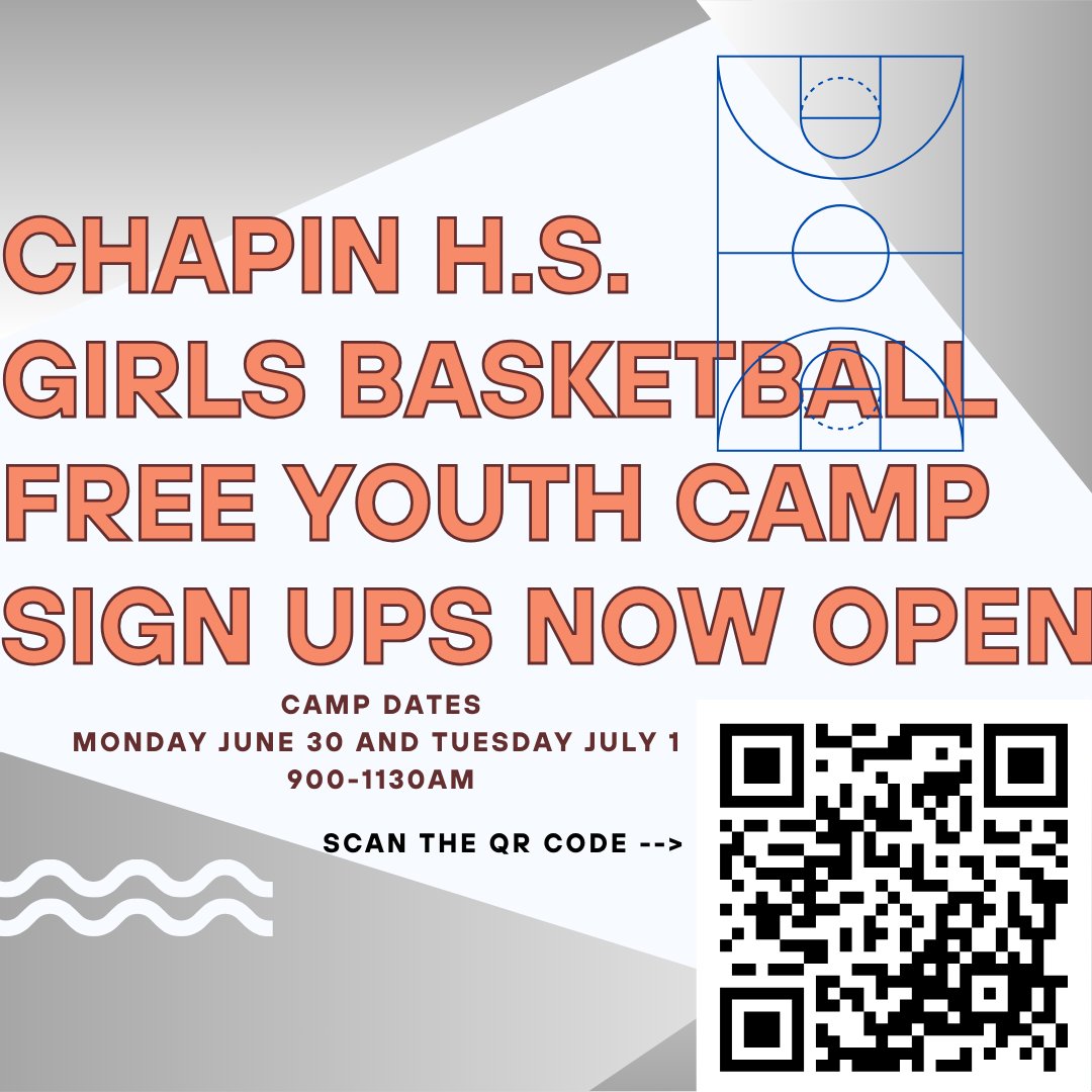 Eric Weaver (@coachbigweave) on Twitter photo π₯<a href="/CHSLadyHuskies/">LadyHuskiesHoops</a> Girls ππ₯
π₯Free Youth Camp Signupsπ₯
Ages 9 thru incoming freshman
Use QR code or this link -->
forms.gle/SG82kVCPsL1t3Lβ¦
Message Coach Weaver here with questions.
#ACC #BiggerThanBasketball π₯<a href="/CHSLadyHuskies/">LadyHuskiesHoops</a> Girls ππ₯
π₯Free Youth Camp Signupsπ₯
Ages 9 thru incoming freshman
Use QR code or this link -->
forms.gle/SG82kVCPsL1t3Lβ¦
Message Coach Weaver here with questions.
#ACC #BiggerThanBasketball