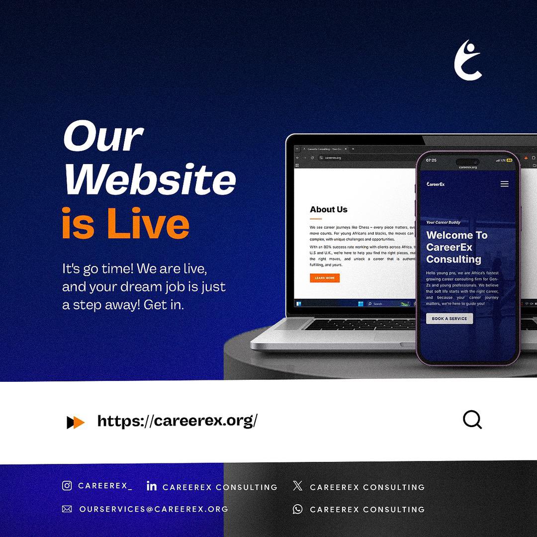And so, we declare our website OPEN in God’s name, amen!🤭💙

Explore, connect and reach out: careerex.org