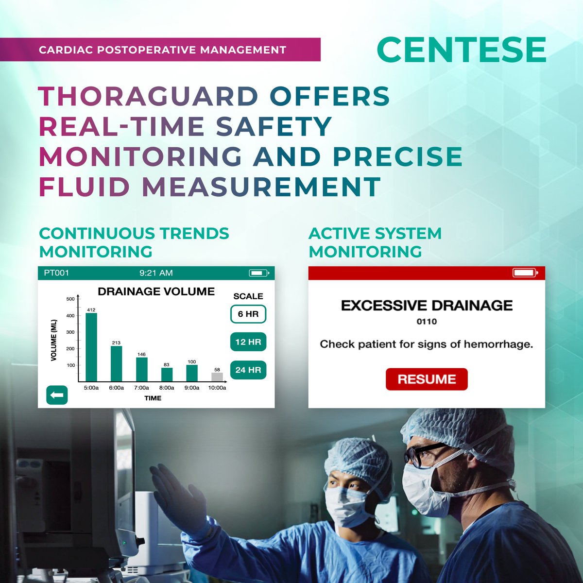 From Analog to Intelligent: Discover Thoraguard!

Real-time alerts + continuous digital monitoring = faster response, safer recovery, and better outcomes.

Learn more at bit.ly/4btvacg, or try it for yourself in a quality improvement trial.