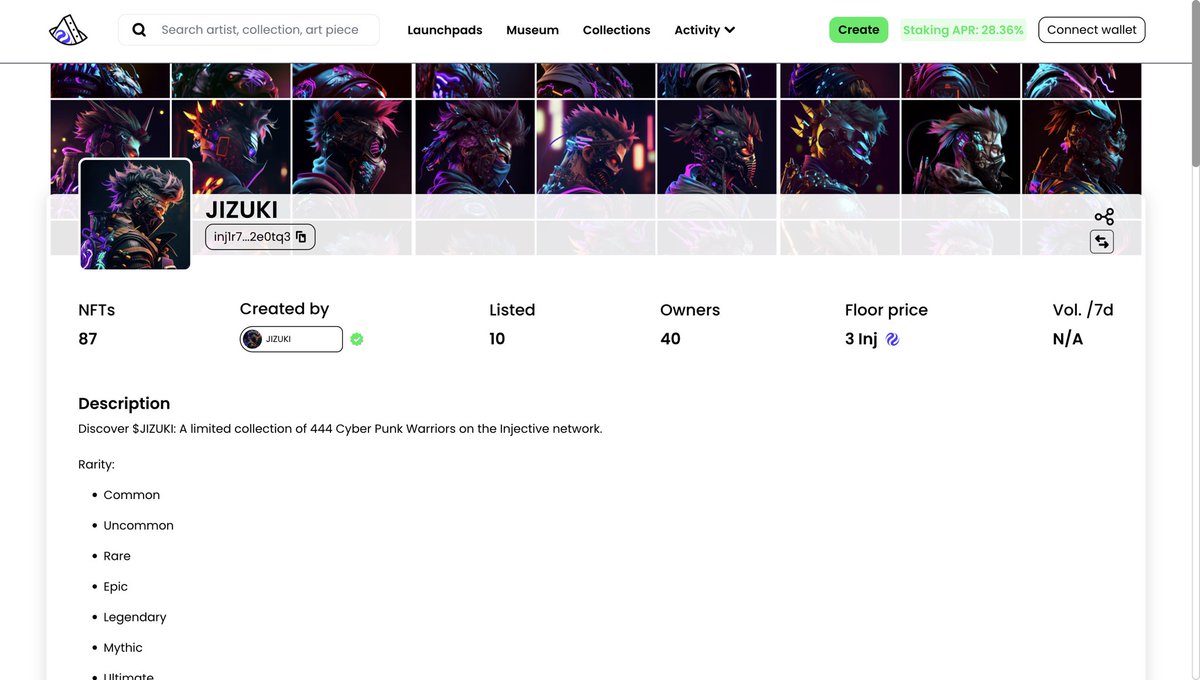 Justnameology's tweet photo. Out of all the NFTs on Injective, Jizuki instantly caught my eye.
Each piece is a work of art | vivid, unique, and full of soul.
Perfect for a bold, expressive PFP in Web3.
#NexusRiftHours #InjectiveGems #JizukiNFT #ZENTRYDAY2 https://t.co/iDgrItKcXC