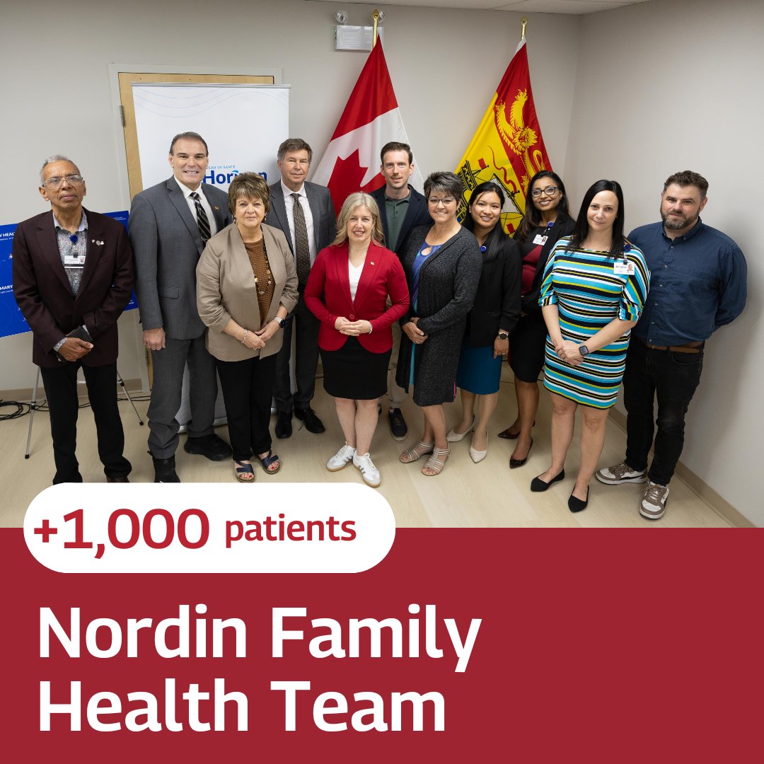 susanholt's tweet image. Two family physicians in Miramichi are joining forces to create the Nordin Family Health Team! Together, they serve 3,000 Miramichiers and plan to take on another 1,000 patients in the next 2 years.
Learn more 👉🏻 www2.gnb.ca/content/gnb/en…