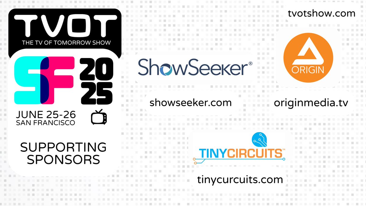 It’s time to get more creative with your static #CTV ads and Origin Media has always known it! They transform them into powerful experiences. Their team is returning to the #TVOTSF stage to spread the good word about what's next for CTV ads corp.originmedia.tv