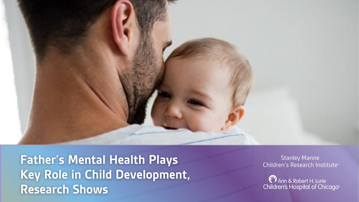 Research study findings point to the association between #paternal #mentalhealth and the social, emotional, and cognitive development in #children. luriechildrens.org/en/news-storie… #research #pediatrics