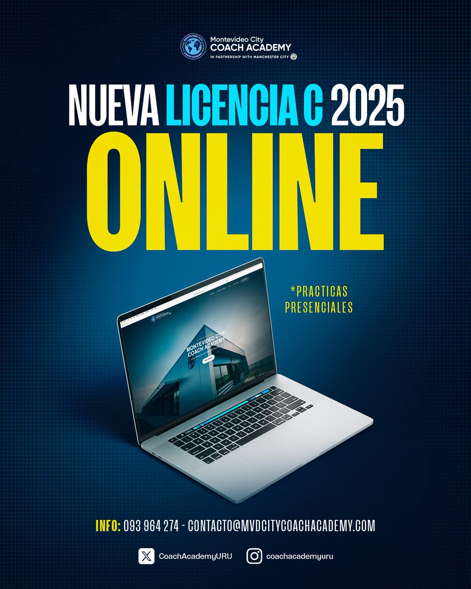 Coach Academy (@coachacademyuru) on Twitter photo El mejor curso de entrenadores, ๐ฎ๐ต๐ผ๐ฟ๐ฎ ๐ฑ๐ฒ๐๐ฑ๐ฒ ๐๐ ๐ฐ๐ฎ๐๐ฎ ๐ ๐
Inscripciones abiertas para la ๐๐๐๐๐๐๐๐ ๐ online de la <a href="/CoachAcademyURU/">Coach Academy</a>.
๐ฒ Por mรกs info, comunรญcate vรญa mail en
contacto@mvdcitycoachacademy.com El mejor curso de entrenadores, ๐ฎ๐ต๐ผ๐ฟ๐ฎ ๐ฑ๐ฒ๐๐ฑ๐ฒ ๐๐ ๐ฐ๐ฎ๐๐ฎ ๐ ๐
Inscripciones abiertas para la ๐๐๐๐๐๐๐๐ ๐ online de la <a href="/CoachAcademyURU/">Coach Academy</a>.
๐ฒ Por mรกs info, comunรญcate vรญa mail en
contacto@mvdcitycoachacademy.com
