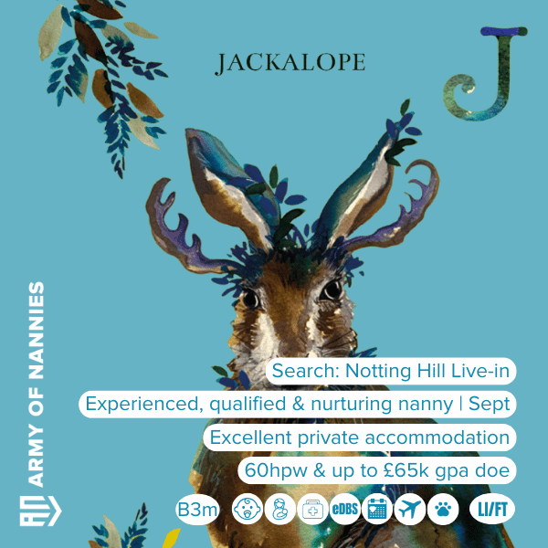 A welcoming family is seeking a very experienced and professional live-in nanny to start in early September.

Search &amp; invite &gt; Notting Hill Live-in &lt; from your ArmyofNannies.com dashboard to connect.

#NannyJob #Nanny #LiveIn #NottingHill #BabyNanny #Childcare