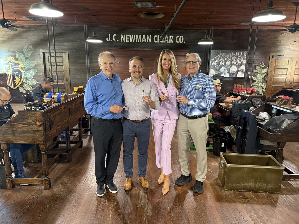 Wonderful to tour J.C. Newman Cigar Co in Tampa this morning.

With President Trump’s One Big Beautiful Bill, family-owned small businesses like these will be able to keep thriving for generations - with low taxes, less regulation, and more Made in America!