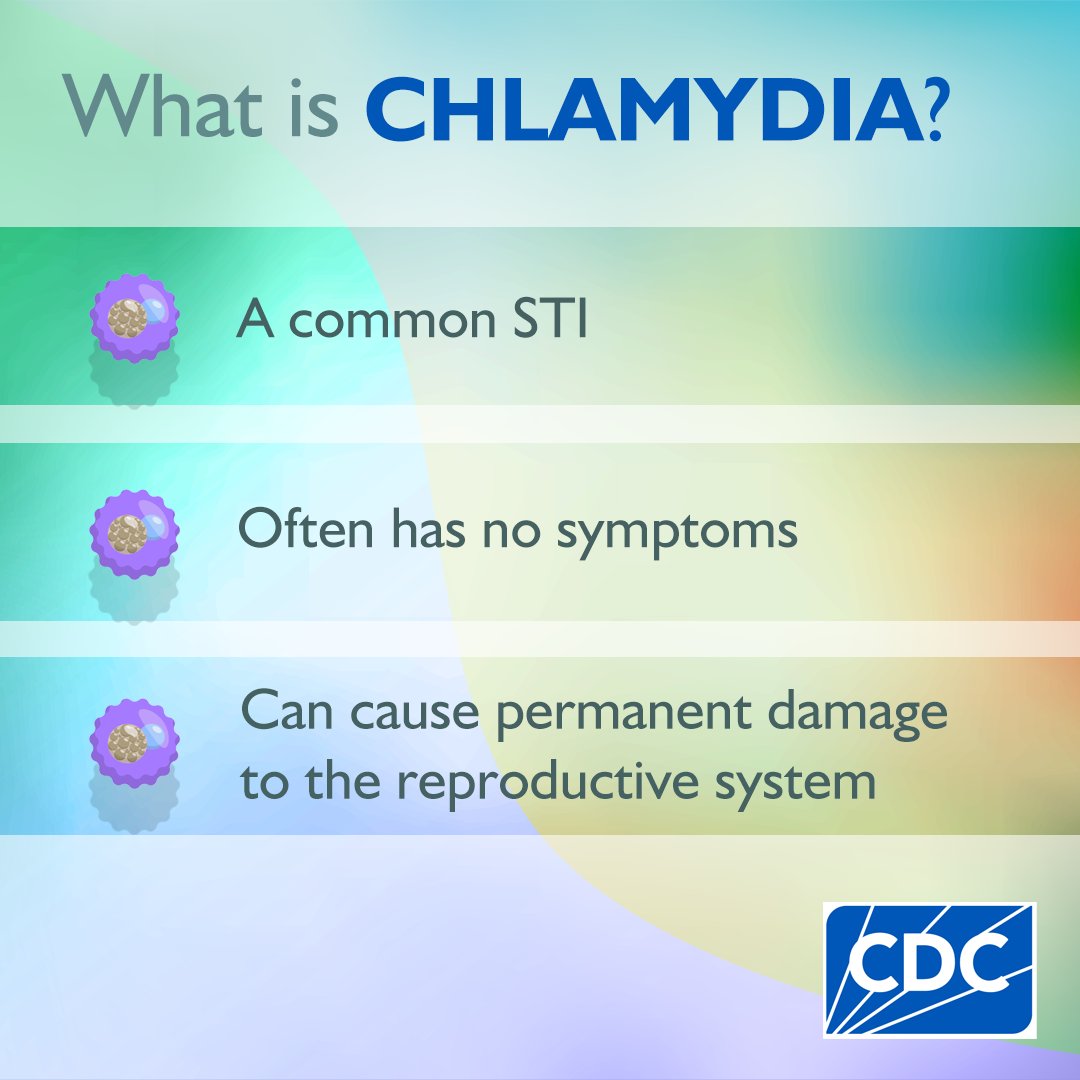 CDCSTD's tweet image. Think you’d know if you have a sexually transmitted infection? Maybe not.
Chlamydia often has no symptoms—but it can still lead to serious health problems. Talk to your provider about getting tested. bit.ly/3XMWCgl 

#chlamydia #stiawareness #gettested