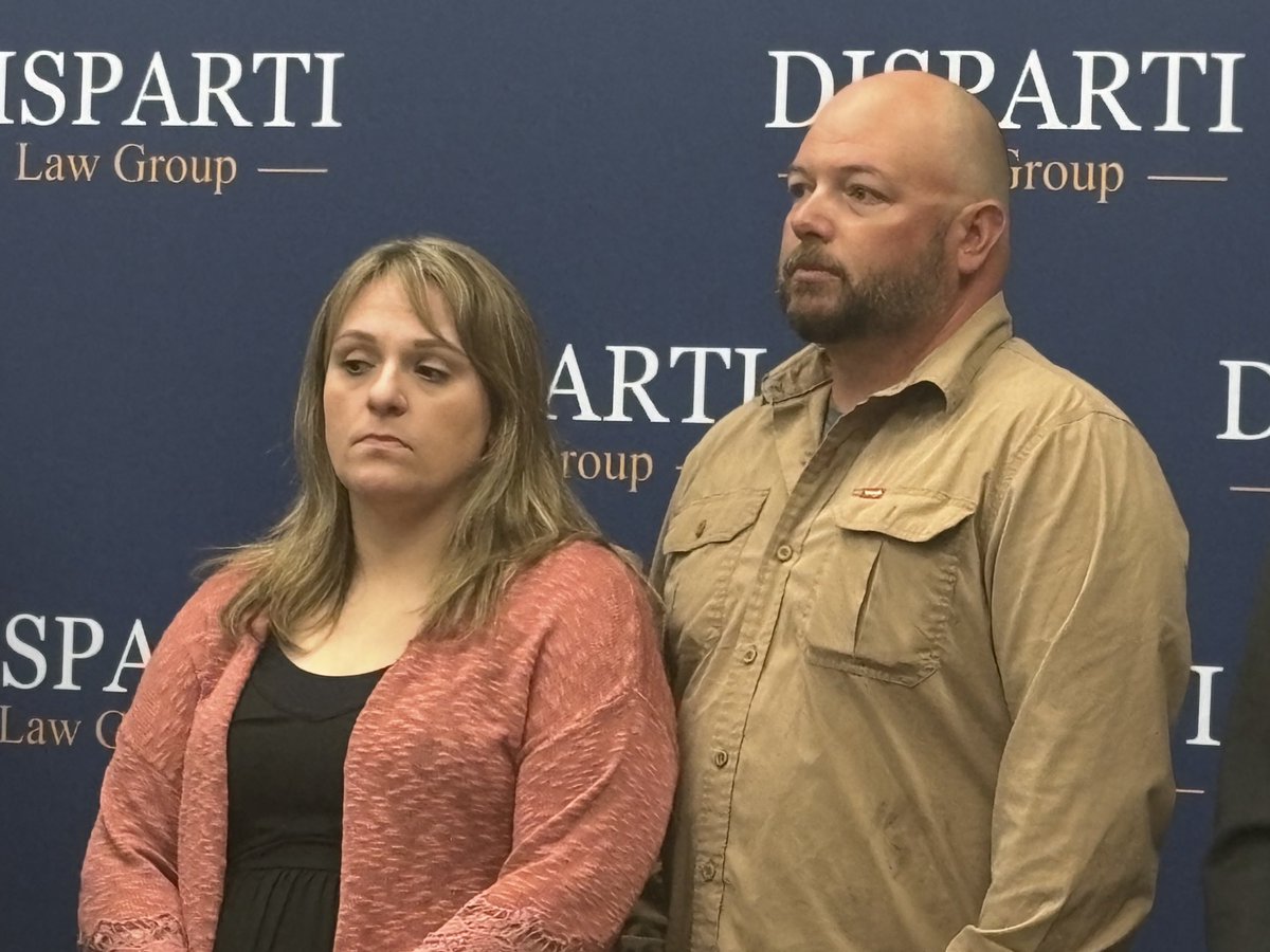 Ashley and Chadd Peden, who are suing the Taylorville, Ill., school district, and the school bus company over allegations of sexual abuse by another Taylorville student. The federal lawsuit was filed in Springfield on Tuesday.
