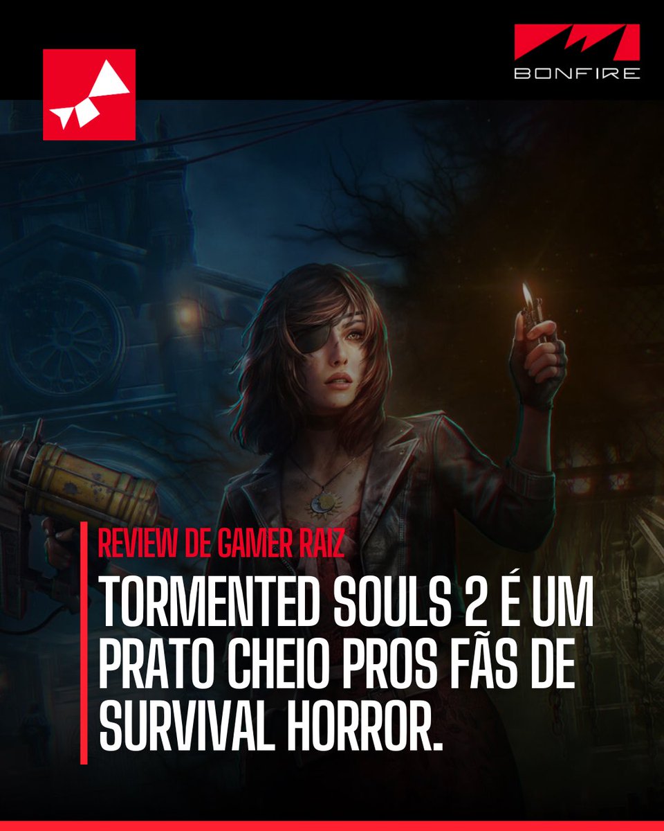 Review 🔥

O <a href="/CanaldoTruta/">Truta</a> trouxe mais um review cheio de detalhes pra gente sobre mais um jogo indie, dessa vez um de terror com câmeras fixas, puzzles que fazem você coçar a cabeça e uma atmosfera que remete a Raccoon City.

Se liga: bonfireoficial.com.br/tormented-soul…