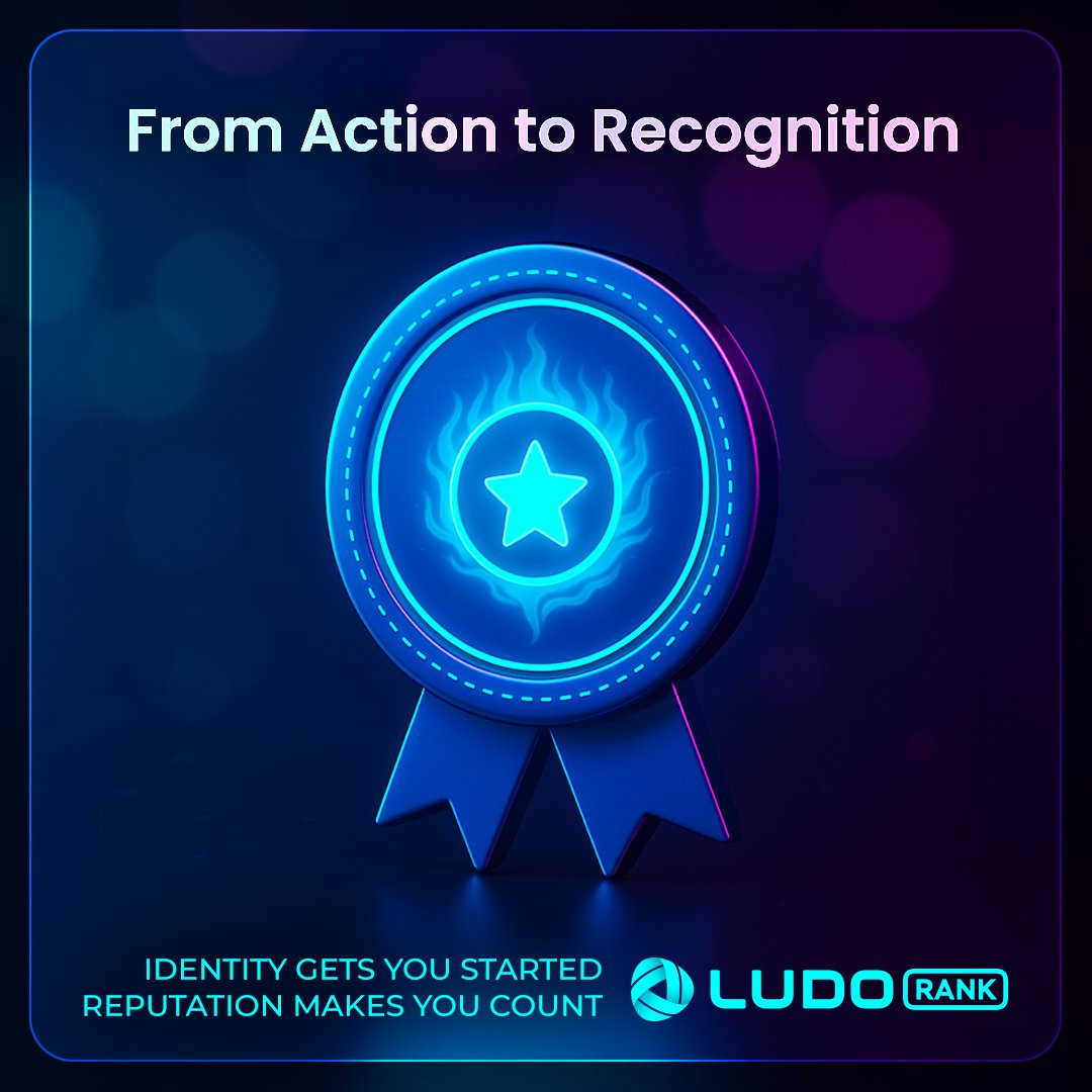 From Action to Recognition

In the Ludo ecosystem, everyone can vote.
But only the most trusted get to curate.

Reputation isn’t just a score.
It’s a signal of alignment, consistency, and integrity.
That’s what earns recognition.

Ludo Rank tracks that.
It measures how you