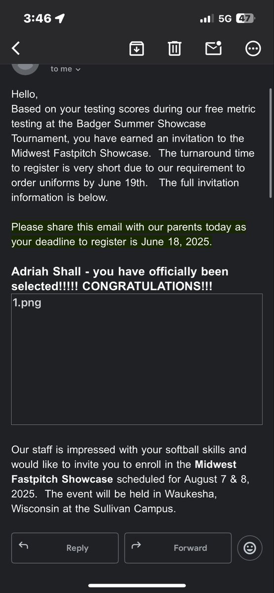 Adriah Sholl 2028 (@adriahsholl) on Twitter photo A big thank you to <a href="/ShowtimeSports1/">Showtime Sports</a> for inviting me to show off my skills as a catcher. I am excited to see what the camp brings and displays to the colleges around me. A big thank you to <a href="/ShowtimeSports1/">Showtime Sports</a> for inviting me to show off my skills as a catcher. I am excited to see what the camp brings and displays to the colleges around me.