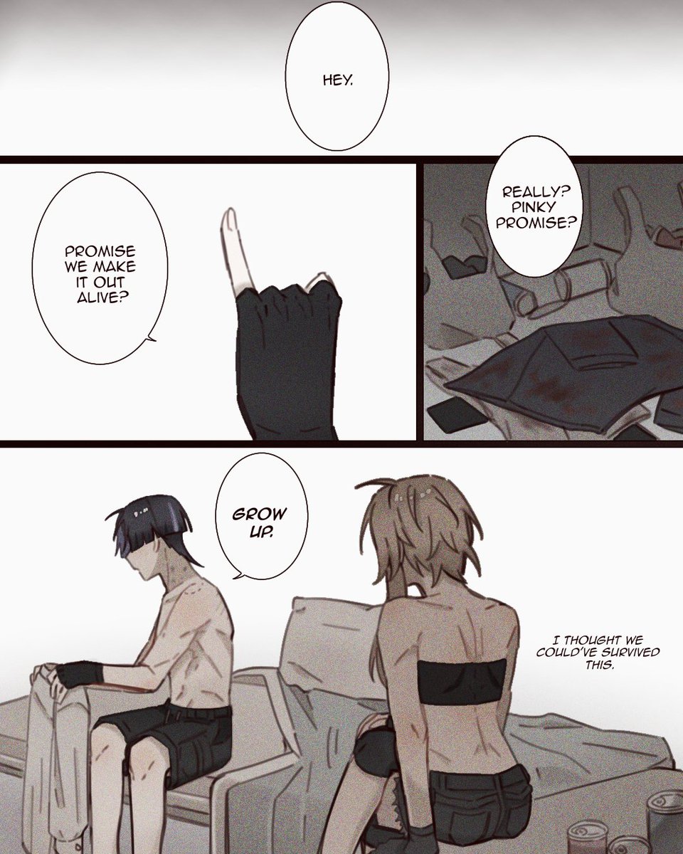 ayanime_aya's tweet image. (3/3) - &quot;My last moments with you.&quot; Zombie Apocalypse AU [3/3]
btw this isn&apos;t the end yet *rubbing my hands tgt*
#scaralumi #wanlumi